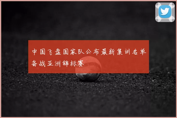 中国飞盘国家队公布最新集训名单备战亚洲锦标赛
